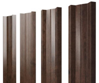 Штакетник Grand Line М-образный B с покрытием Print Premium 0,45 мм Antique Wood