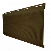 Металлический сайдинг с плёнкой Grand Line Вертикаль Gofr RR 32 с покрытием PurLite Мatt 0.5 мм