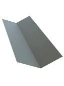 Планка верхней ендовы 115x30x115 Grand Line с покрытием Drap 0,45 мм RAL 7004