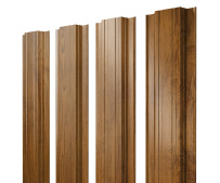 Штакетник Grand Line Прямоугольный с покрытием Print Elite 0,45 мм Golden Wood