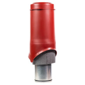 Вентиляционный выход Krovent Pipe-VT 150is диаметром 150/ИЗ/500 мм Красный