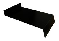 Отлив простой 150 Grand Line с покрытием Satin Matt TX 0,5 мм RAL 9005