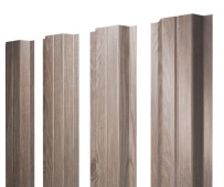 Штакетник Grand Line П-образный В с покрытием Print Elite 0,45 мм White Wood