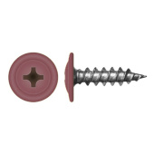 Саморез с прессшайбой по дереву 4,2x19 RAL 3003 (1000 шт)
