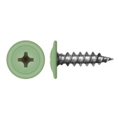 Саморез с прессшайбой по дереву 4,2x19 RAL 6021 (1000 шт)