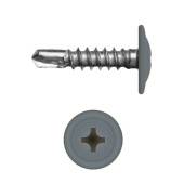 Саморез с прессшайбой по металлу 4,2x16 RAL 7011 (1000 шт)