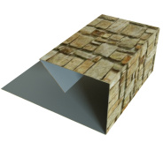 Планка П-образная завершающая сложная 20x30 Grand Line с покрытием Print Elite 0,45 мм Fine Stone TwinColor