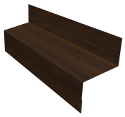 Отлив межэтажный 45 Grand Line с покрытием Print Elite 0,45 мм Chestnut Wood TwinColor