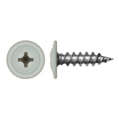 Саморез с прессшайбой по дереву 4,2x19 RAL 7035 (1000 шт)