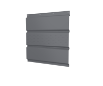 Металлический софит с центральной перфорацией Grand Line с покрытием Satin Matt TX 0,5 мм RAL 7024