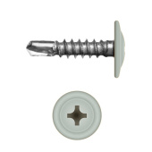 Саморез с прессшайбой по металлу 4,2x16 RAL 7035 (1000 шт)