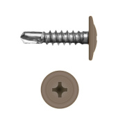 Саморез с прессшайбой по металлу 4,2x16 RAL 8025 (1000 шт)