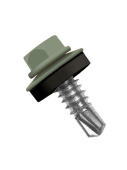 Кровельный саморез по металлу Daxmer 5,5x25 RAL 6003 (250 шт) сверло №3