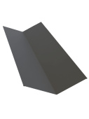Планка верхней ендовы 115x30x115 Grand Line с покрытием Drap 0,45 мм RAL 7024