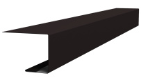 Планка завершающая для Кликфальц Pro Grand Line с покрытием Drap 0,45 мм RAL 9005