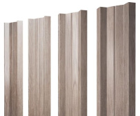 Штакетник Grand Line М-образный A с покрытием Print Elite 0,45 мм White Wood