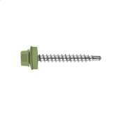 Кровельный саморез по дереву Daxmer 4,8x70 RAL 6018 (100 шт) сверло №1