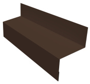 Отлив межэтажный 45 Grand Line с покрытием Drap TwinColor 0,45 мм RAL 8017