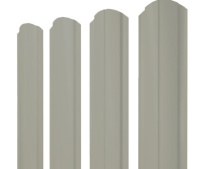 Штакетник фигурный Grand Line Полукруглый Slim с покрытием Полиэстер 0,45 мм RAL 7004