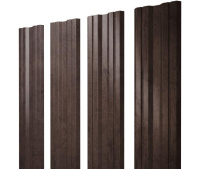 Штакетник Grand Line Twin с покрытием Print Premium 0,45 мм Antique Wood