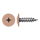 Саморез с прессшайбой по дереву 4,2x19 RAL 3012 (1000 шт)
