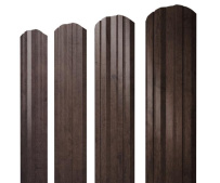 Штакетник фигурный Grand Line Twin с покрытием Print Elite двусторонний 0,45 мм Antique Wood