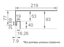 околооконный профиль винилон схема