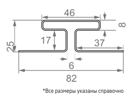 н профиль соединительный винилон схема