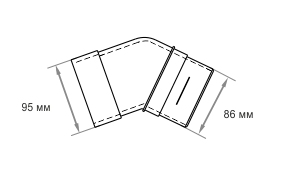 Колено трубы водосток винилон схема