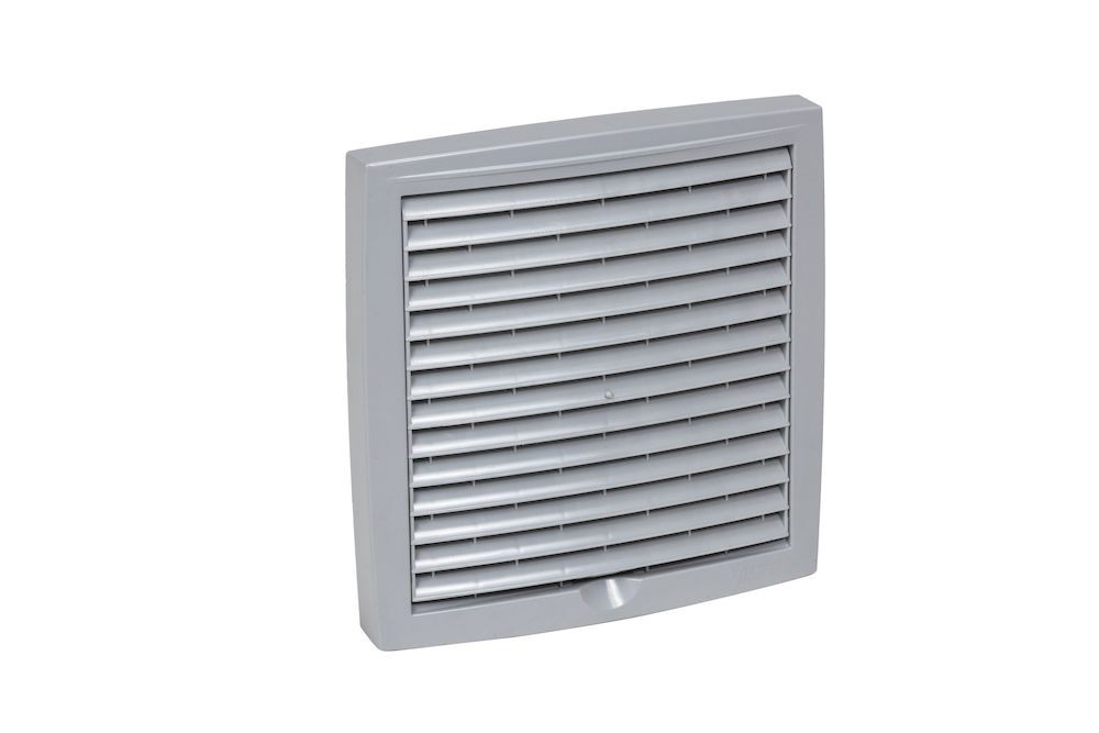 Наружная вентиляционная решётка Vilpe (Вилпе) 150х150 Светло-серый
