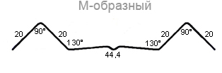 чертеж м-образного штакетника