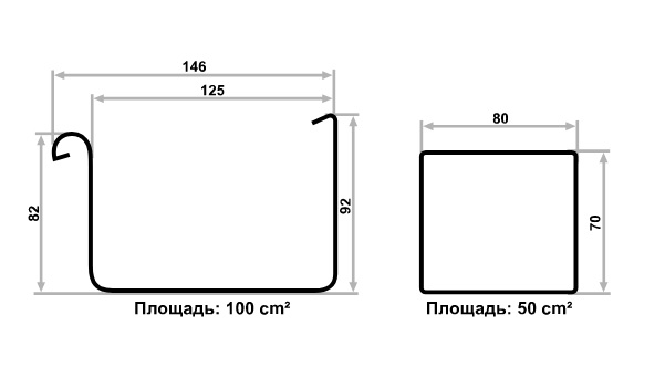 Размеры Galeco HIDDEN