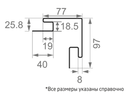 наружный угол винилон схема