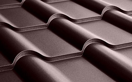 Металлочерепица Камея RR 887 с покрытием GreenCoat Pural Matt 0.5 мм