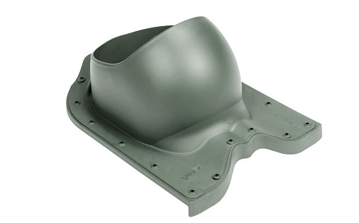 Проходной элемент Vilpe Nera 2K Зелёный для металлочерепицы с профилем Finnera