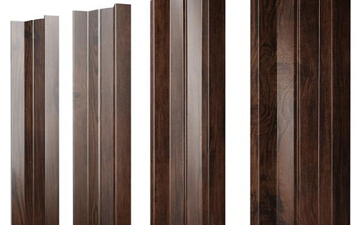 Штакетник Grand Line М-образный B с покрытием Print Premium 0,45 мм Cherry Wood