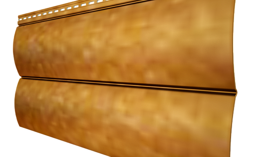 Металлический сайдинг Grand Line БлокХаус New Golden Wood с покрытием Colority Print РФ 0.45 мм