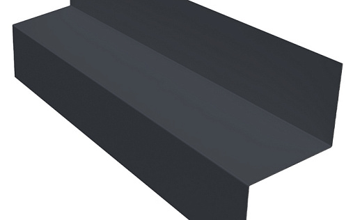 Отлив межэтажный 35 Grand Line с покрытием Velur X 0,5 мм RAL 7024