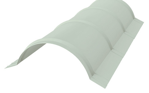 Планка полукруглого конька Grand Line с покрытием Полиэстер 0,45 мм RAL 9003