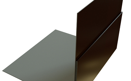 Планка приёмная оконная Grand Line с покрытием Satin Matt TX 0,5 мм RAL 8017