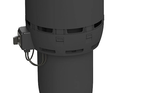 Вентилятор с шумопоглотителем Vilpe Flow ECo125Р/700 Чёрный