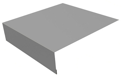 Планка околооконная простая 200x75 Grand Line с покрытием Полиэстер 0,45 мм RAL 9006