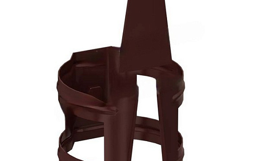 Кронштейн трубы на кирпич 90 мм Металл Профиль GS Lite RAL 8017