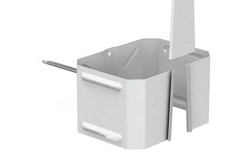 Кронштейн трубы на кирпич 76x102 мм МП Бюджет RAL 9003