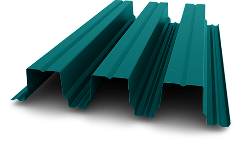 Профнастил Н114-600 0,8 мм Полиэстер RAL 5021