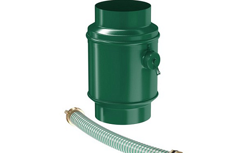 Цилиндрический водосборник Aquasystem Премиум 90 мм, Pural, RAL 6005