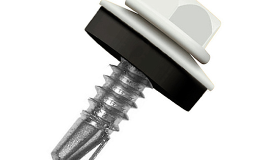 Кровельный саморез по металлу Daxmer 4,8x19 RAL 9016 (250 шт) сверло №2