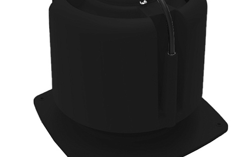 Основание для шахты Krovent Base-VT 270x270 мм с колпаком Hupcap Moto 190/125 Чёрный