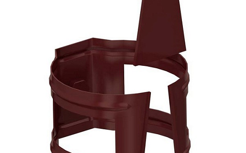 Кронштейн трубы 100 мм на кирпич Металл Профиль Foramina 150/100 RAL 8017