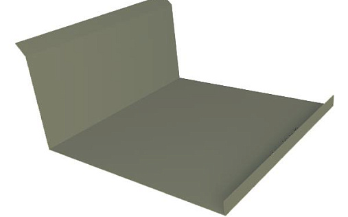 Планка нижнего примыкания 20х122х260х15 Grand Line с покрытием Полиэстер 0,45 мм RAL 7005